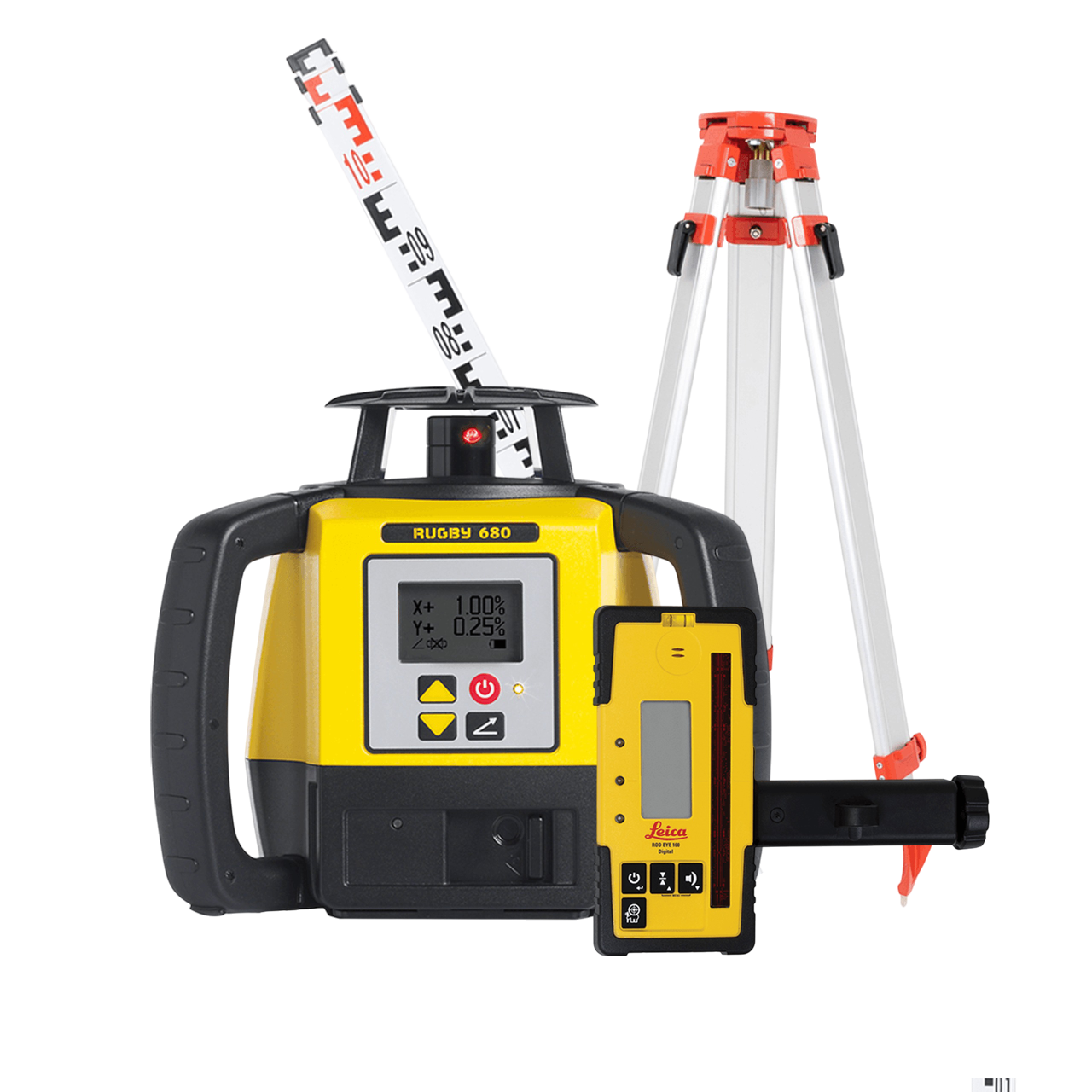 Leica Rugby 680 with RodEye 160 Receiver - Li-ion KIT