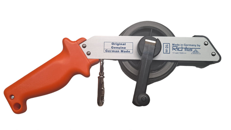 Richter 10m Tank Dipping Tape - Stainless Steel Tape/Aluminium Frame