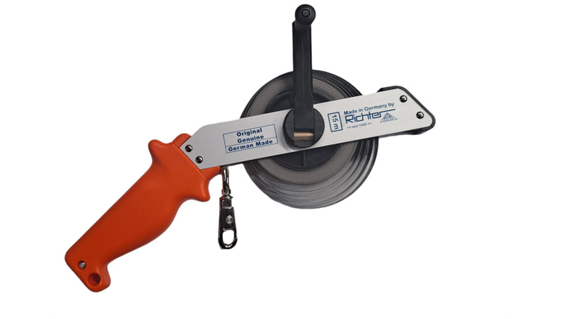 Richter 15m Tank Dipping Tape - Stainless Steel Tape/Aluminium Frame