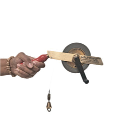 Richter 30m IPM Tank Dipping Tape - 13mm wide Stainless Steel Tape - Brass Frame - Type "G" - Wooden Handle - For "B1m-IPM" Dip Weight