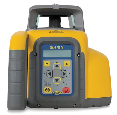 Spectra Precision GL412N Single Grade Laser With NiMH Batteries Carry Case and Recharge Kit