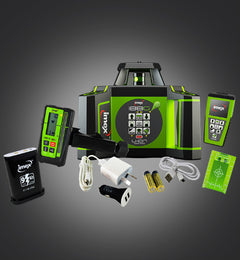 Imex i88G H/V Green Rotating Laser Level with LRX10 Laser Receiver