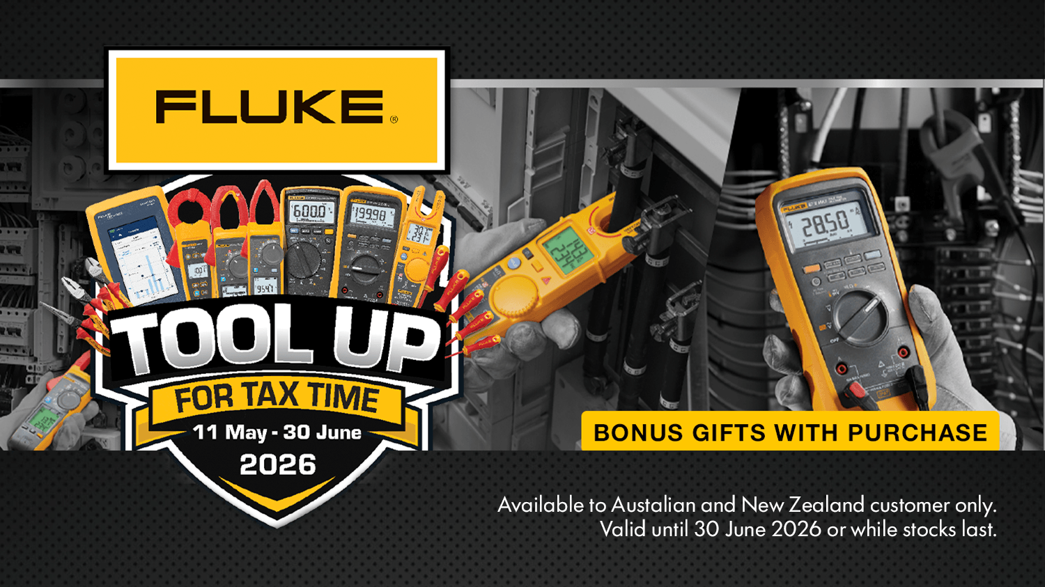 Fluke's Tool Up for Tax Time & Mid-Year Deals Promotion