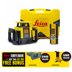 Leica Rugby CLAx 550 Hz/Vt Dial-In Dual Grade Laser ±8% with Combo+ receiver & Li-Ion