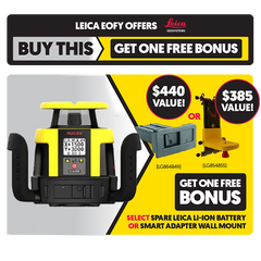Leica Rugby CLAx 700 Hz/Vt Dial-In Dual Grade Laser ±15% with Combo+ Receiver & Li-Ion