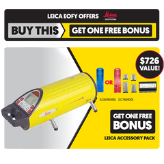 Leica PIPER Red Beam Pipe Laser Level 200 with Alignmaster, Remote, Target, & Li-Ion Batteries