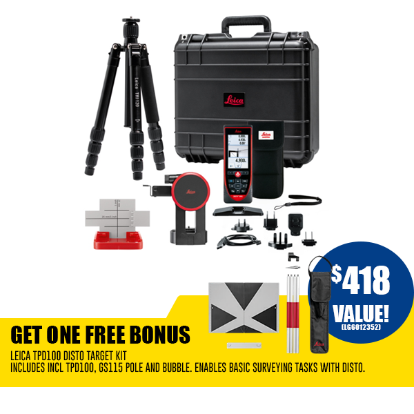Leica Disto S910 Package includes TR120 tripod + FTA360-S+ Heavy Duty Rugged Case