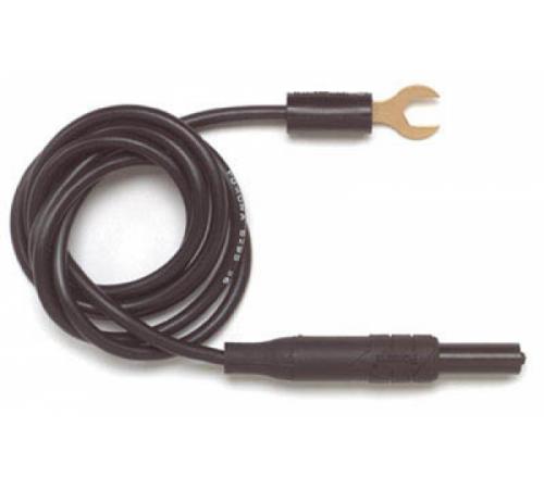 Fluke Pomona 5295-36 Low Thermal EMF Spade Lug To Retractable Banana Plug Patch Cord (item no. 1911614, 1911623)