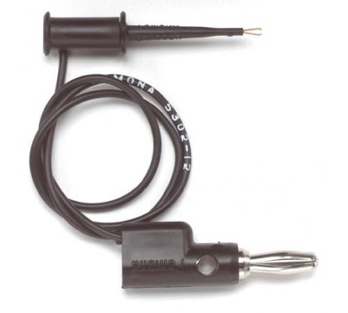 Fluke Pomona 5302 SMD Grabber® Test Clip To Stacking Banana Plug Patch Cord (Black / Red) (item no. 1911873, 1911886, 1911917, 1911921, 1911988, 1912003)