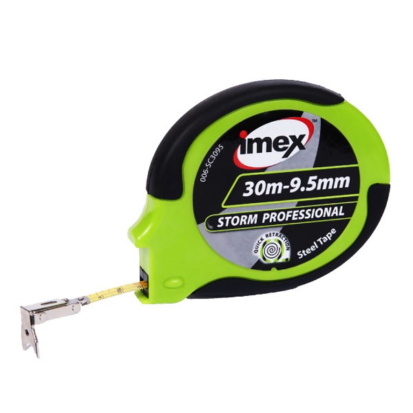 Imex 30mx9.5mm Steel closed reel Storm Pro Tape