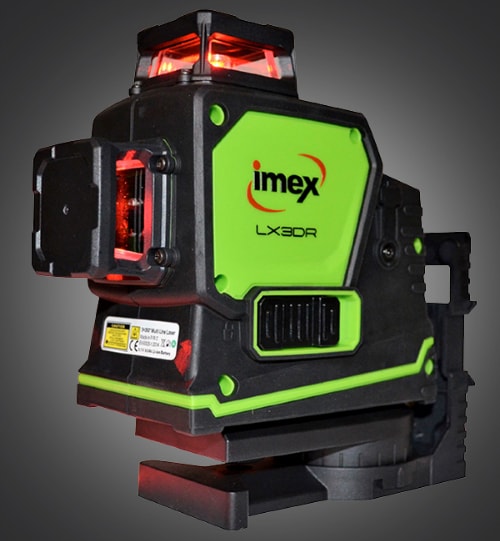 Imex LX3DR 3 x 360° Red Multiline Laser Level