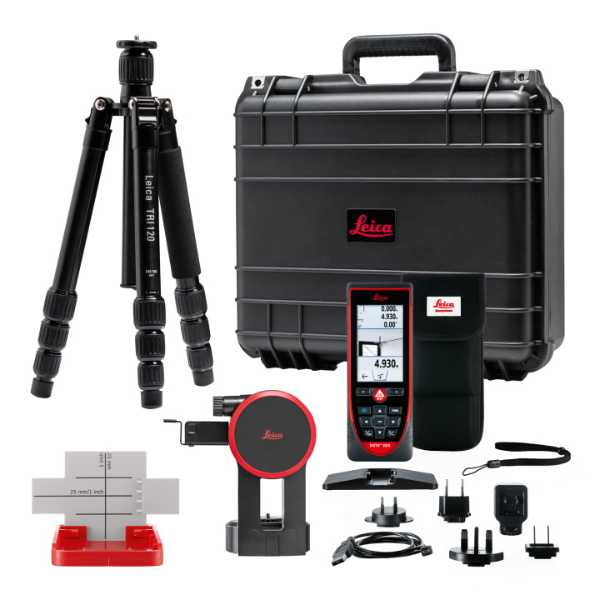 Leica Disto S910 Package includes TR120 tripod + FTA360-S+ Heavy Duty Rugged Case