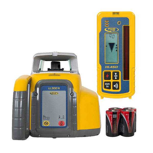 LL300N-K Laser Level with HL450 Receiver and Alkaline Batteries