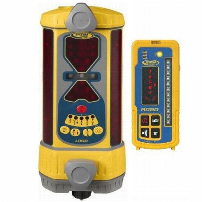 Spectra Precision LR50W Laser Receiver with UNV Charger, Radio & Remote Display