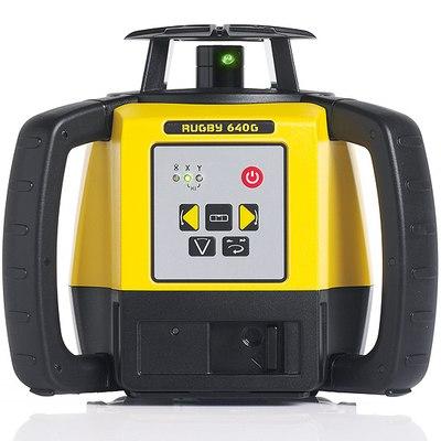 Leica Rugby 640G Green Rotating Laser Level with RE120G Laser Receiver Kit