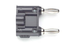 Fluke Pomona MDP-0 Double Banana Plug, Solderless, Black (item no. 1632845)