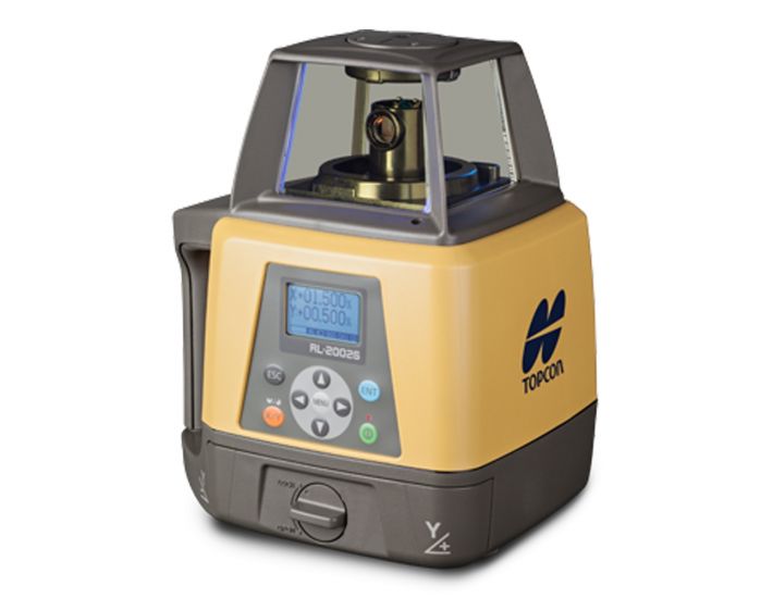 Topcon RL-200 2S Dual Grade Rotating Laser (Rechargeable PREMIUM LS-100D Receiver & Remote Control)