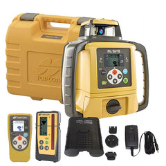 Topcon RL-SV1S Single Grade Rotary Laser Level with LS-100D Receiver and NiMH Rechargeable battery