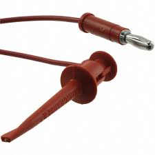 Fluke Pomona 4650-24 Minigrabber/Banana Plug (Black / Red) (item no. 1920021, 1920039)